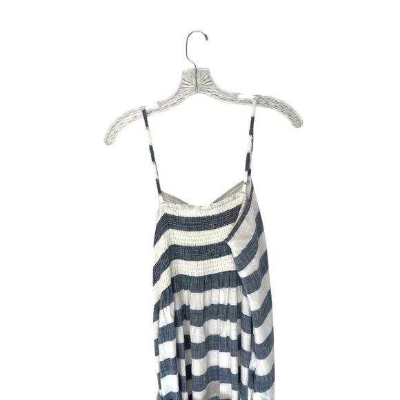 Roller Rabbit Dress Blue White Striped Nautical Sailor Relaxed Maxi Size XL - Picture 7 of 9